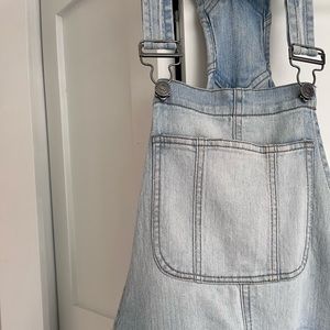 LEI denim overalls.